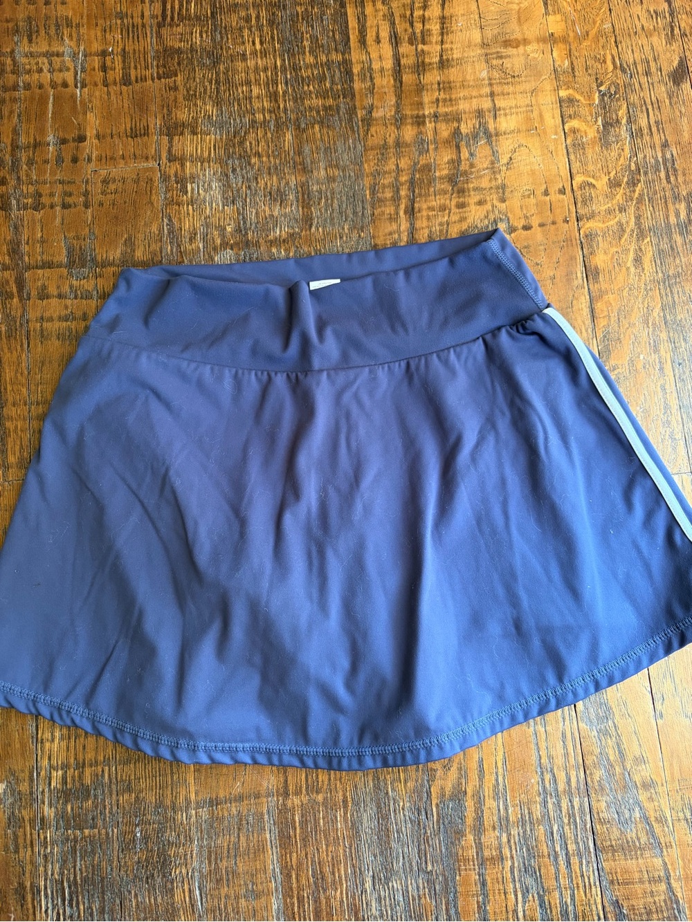 Blue Active Mini Skirt with Side Stripe